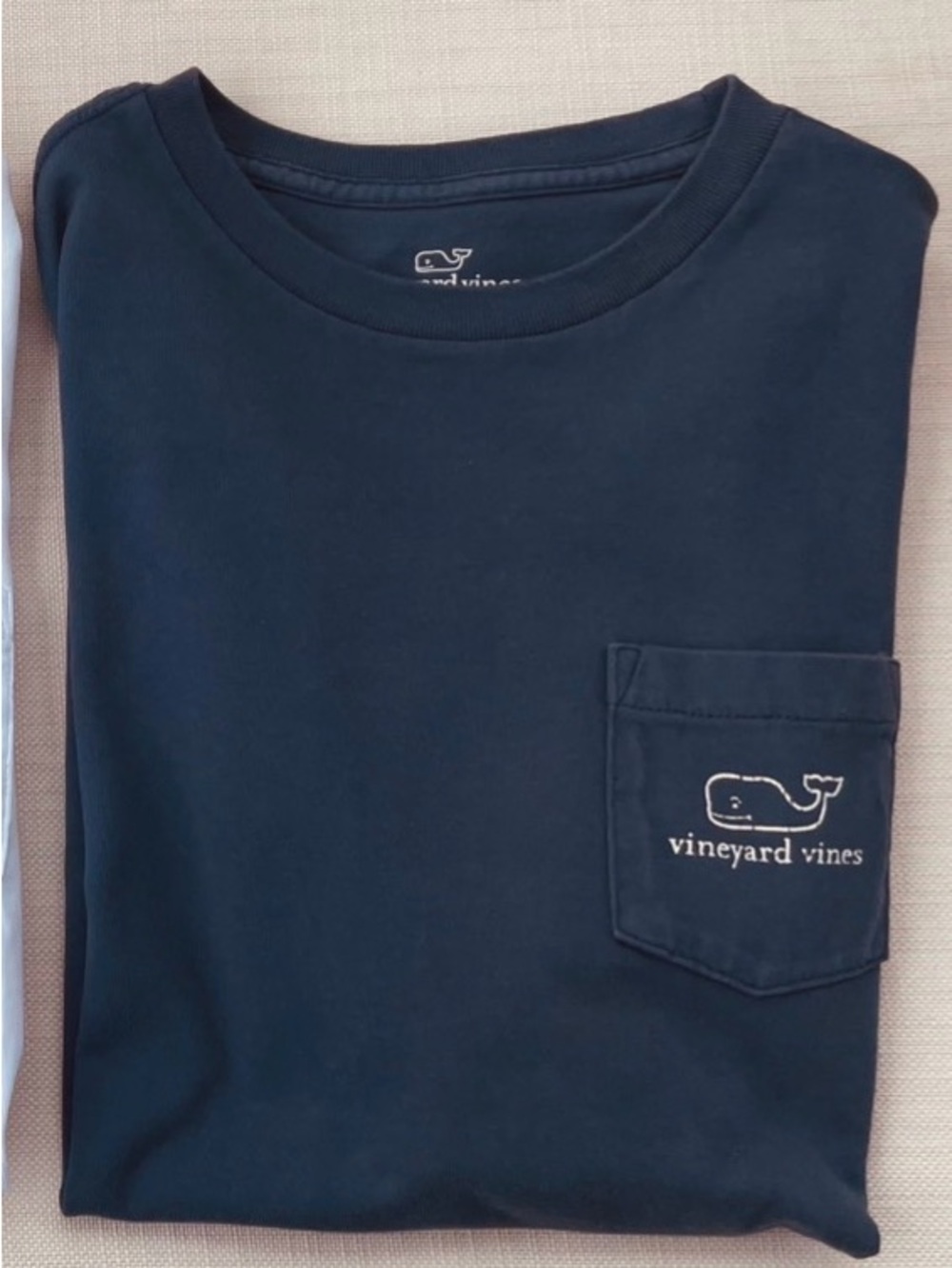 Vineyard Vines Boys Navy Short Sleeve Pocket Tee